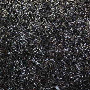 Black Cup Shape 3mm Sequin on Polyester Mesh