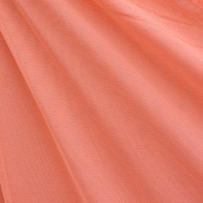 Cantaloupe Horizontal 1" Stripes Print on Stretch Mesh