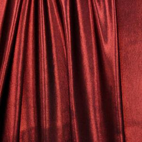 Red Shiny Metallic Slinky on Nylon Spandex