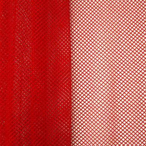 Red Fishnet on Nylon Spandex