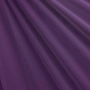 Plum Solid Colored Mesh