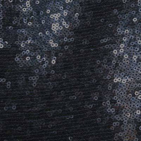 Dark Blue Matte Sequin on Mesh
