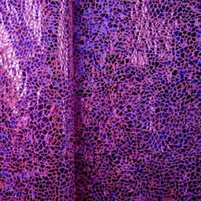 Purple Holographic Avatar Metallic Foil on Nylon Spandex