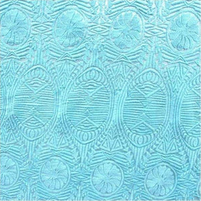 Sea Foam Fancy Heavy Embroidery Guipure on Polyester Mesh