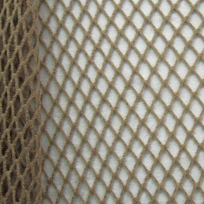 Tan Big Hole Fishnet on Nylon Spandex