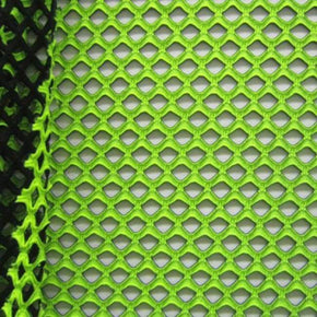 Black/Green Double Face Big Hole Mesh