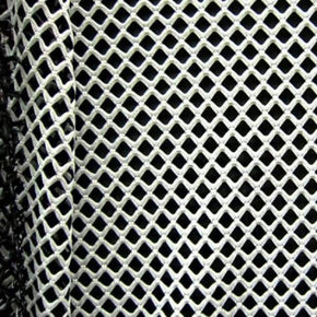 Black/White Double Face Big Hole Mesh