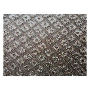 Gold/Black Fancy Glitter Sequins Diamond on Polyester Mesh