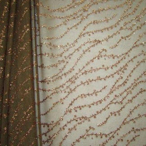 Chocolate Glitter Mesh on Mesh