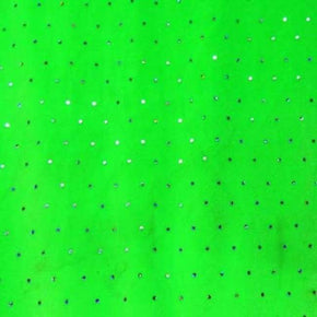 Silver/Neon Green Holographic Glitter Metallic Foil on Velvet on Velvet