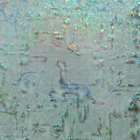 Silver/White Holographic History Metallic Foil on Nylon Spandex