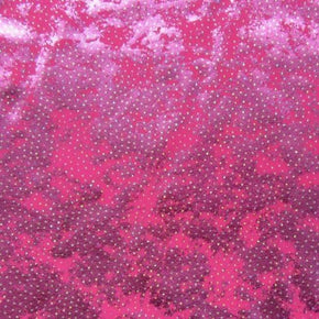 Lavender/Hot Pink Holographic Metallic Foil on Nylon Spandex