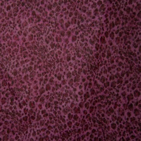 Red Leopard Print on Mesh