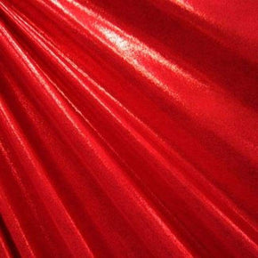 Red Matrix Dot Metallic Foil on Nylon Spandex