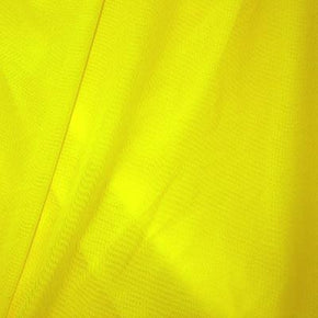 Yellow Horizontal 1" Stripes Print on Stretch Mesh