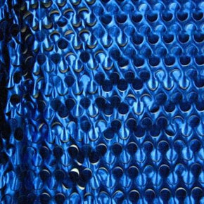 Royal Solid Colored Metallic Laser Cut Foil on Spandex