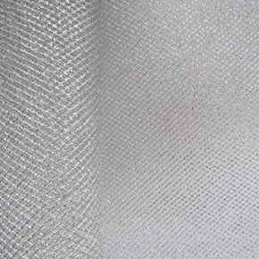 Silver Metallic Foil on Net