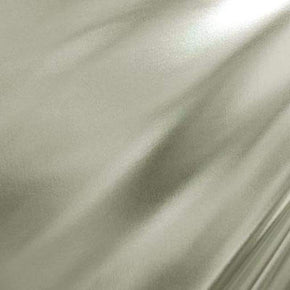 Silver Metallic Solid Colored Metallic Foil on Polyester Spandex