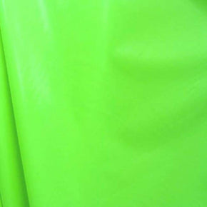 Neon Green Solid Colored Metallic on Polyester Spandex
