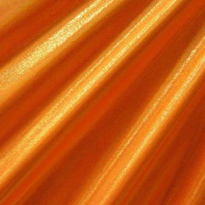 Neon Orange/Gold Solid Colored Mirror Metallic Foil on Nylon Spandex