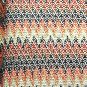Multi-Colored Peace Sign Patterns Printed Net