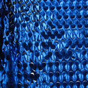 Royal/Punch Punched Holes Metallic Spandex
