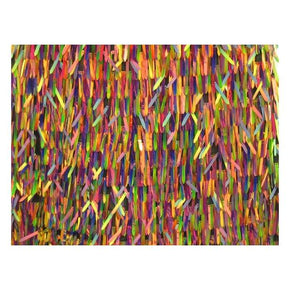 Gold/Pearl Rain Drop 1.5" Sequins on Polyester Mesh
