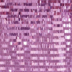 Lavender Shiny Solid Colored Rectangle Sequins on Mesh