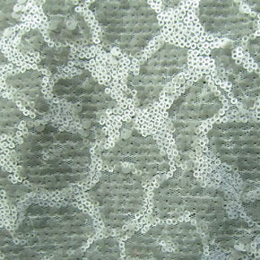 Silver/Gray Sequins on Mesh