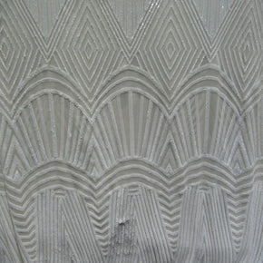 YELLOW/NUDE Iranian EMBROIDERY 2Mm Sequin on Mesh