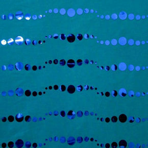 Royal Shiny Holographic Metallic Foil on Polyester Spandex