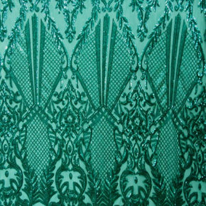 BLACK/PEARL NET DESIGN Sequin on Mesh