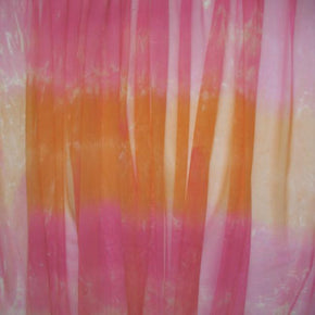 Tie Dye Stretch Mesh  Fabric