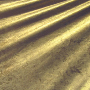 Gold Metallic Foil On Velvet Fabric