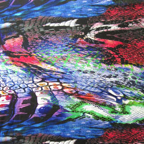 Multi-Color Animal Print Collage on Spandex