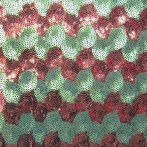 Black Rigid Sequins on Mesh on Polyester Mesh