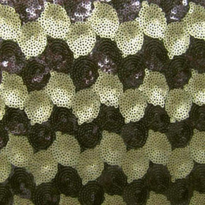 Merlot/Natural Rigid Sequins on Polyester Mesh