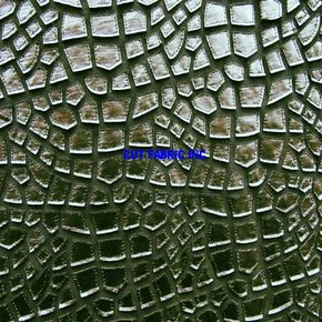 Black/Black Leopard Pleather Patch On Mesh Fabric