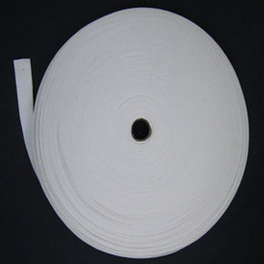 White Knitted Elastic By The 50 Yard Roll Fabric