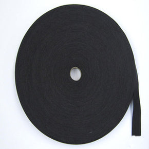 Black Knitted Elastic By The 50 Yard Roll Fabric