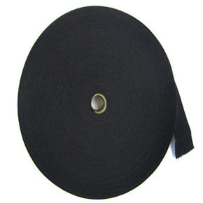 Black Knitted Elastic By The 50 Yard Roll Fabric