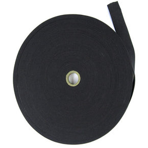 Black Knitted Elastic By The 50 Yard Roll Fabric