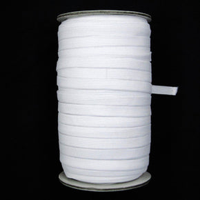 White Knitted Elastic By The 228 Yard Roll Fabric