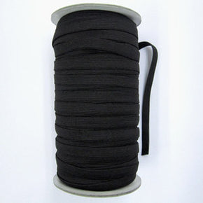 Black Braided Elastic Swimwear Fabric