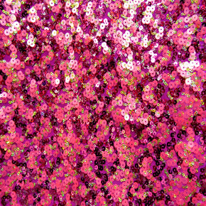 Multi Color Fancy Sequin On Spandex Fabric