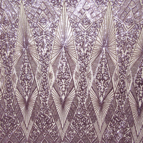 Light Pink/Nude Fancy Sequin On Spandex Fabric
