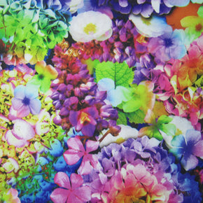 Multi Color Flower Print Fabric