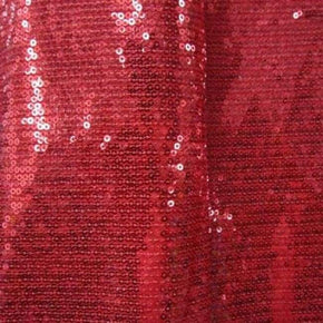 Red Fancy 2mm Sequins on Polyester Mesh