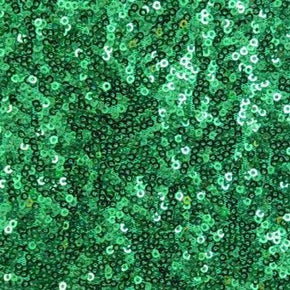  Green Cup Shape 3mm Sequin on Polyester Mesh