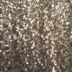  Mocha Cup Shape 3mm Sequin on Polyester Mesh